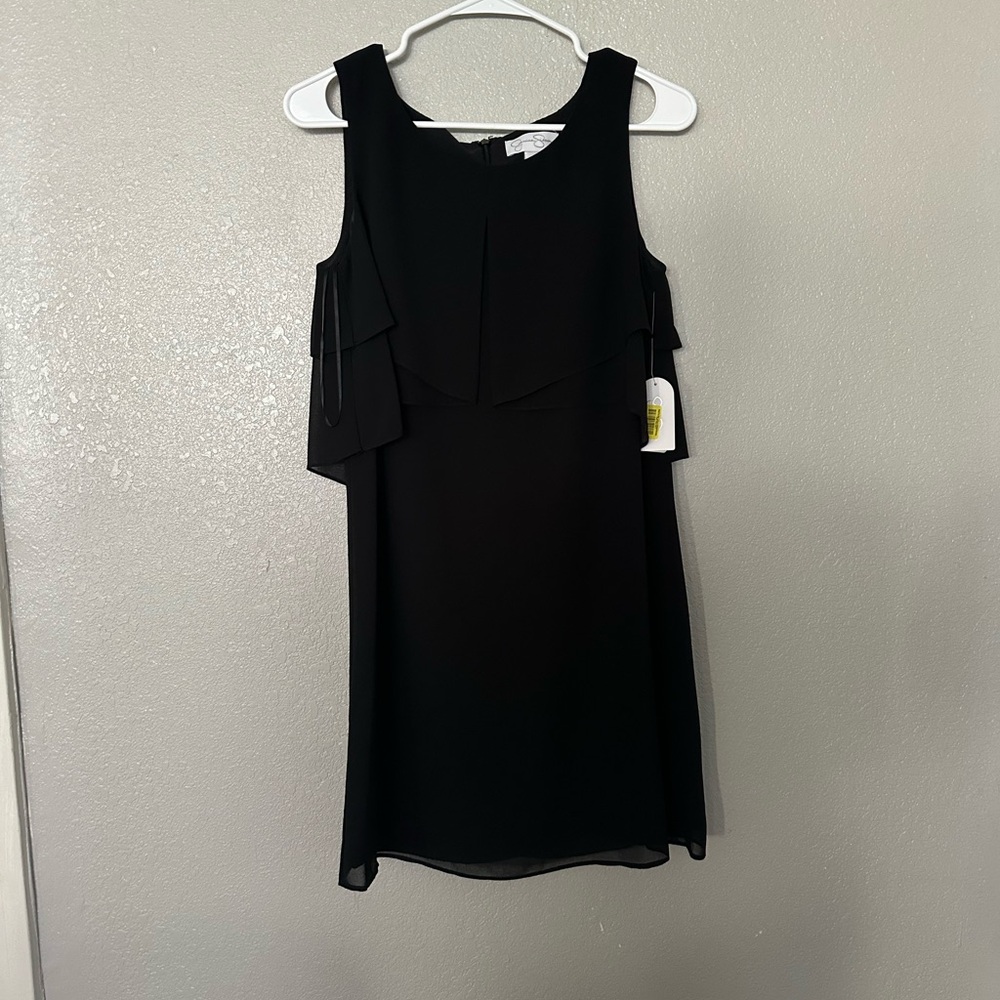 NWT Jessica Simpson Black Sleeveless Knee Length Dress
